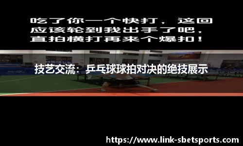 技艺交流：乒乓球球拍对决的绝技展示